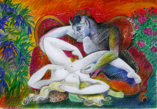 APHRODITE & THE MINOTAUR by Cherie Bender