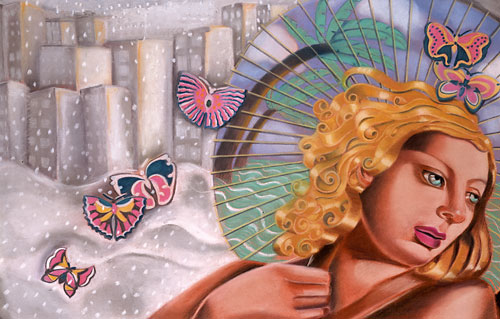 WINTER BUTTERFLIES by Cherie Bender