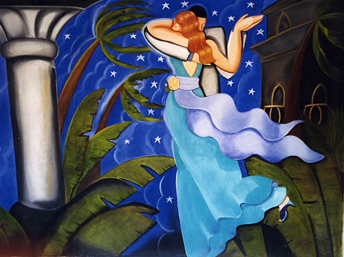 STARRY DANCING IN AQUAMARINE by Cherie Bender