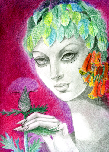 ~ Magic Thistle Fairy ~ by Cherie Bender