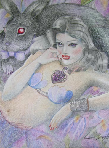 Goddess Iris & The Pooka by Cherie Bender