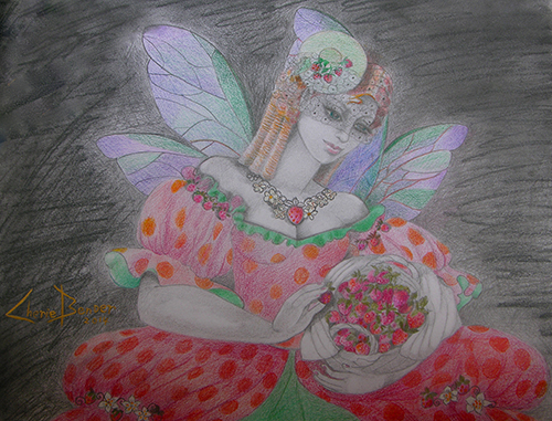 Delicious Strawberry Fairy by Cherie Bender